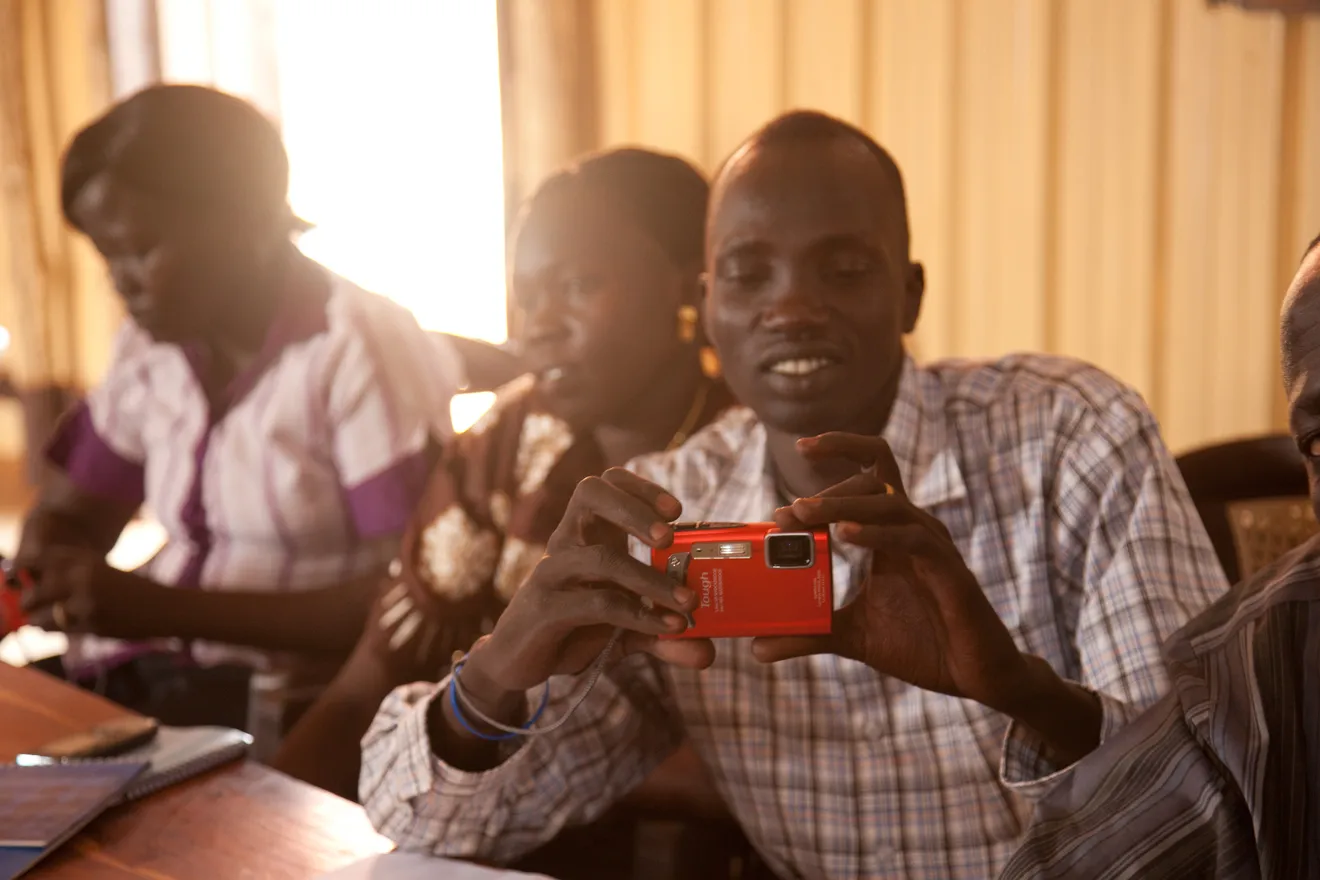 Kuajok, Warrap State, South Sudan. Saferworld Participatory Photography Project workshop.