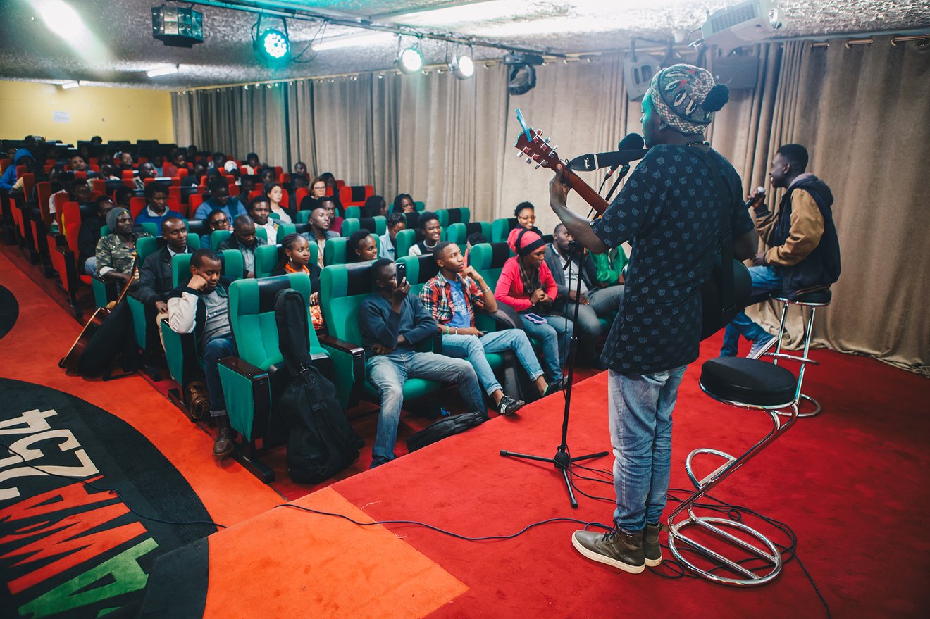 Perfomance at PAWA254, famous Mageuzi Theatre