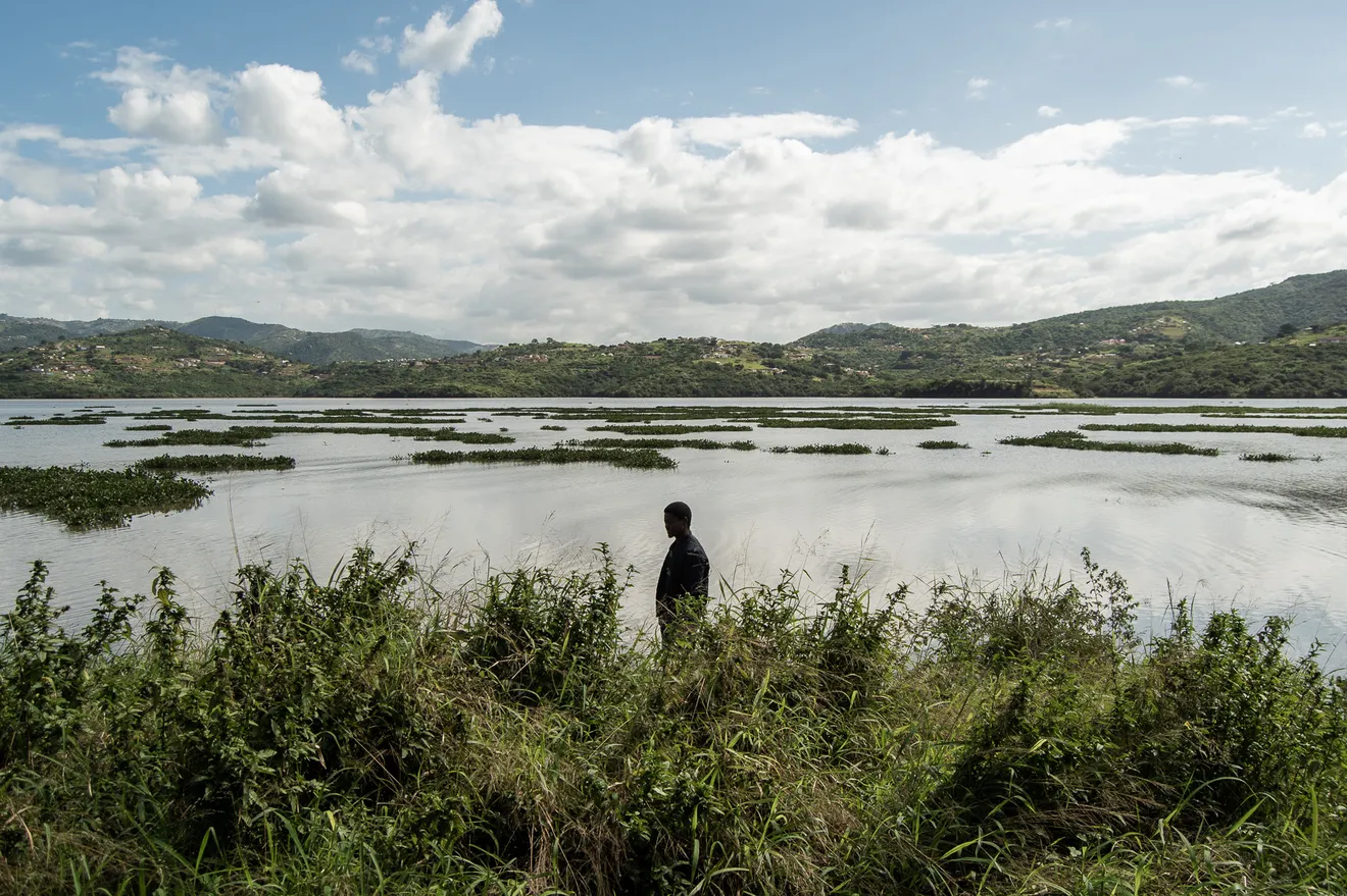 Portrait of photographer Busani Gcabashe at Inanda